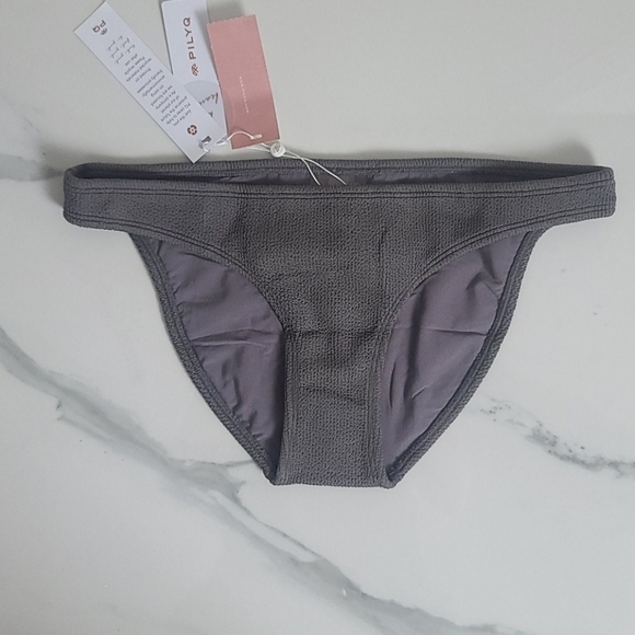Pilyq Revolve NWT Brand Swim Sand Reef Gray Bikini Set - Picture 9 of 12